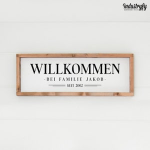 Personalized country house decorative sign | Welcome No4