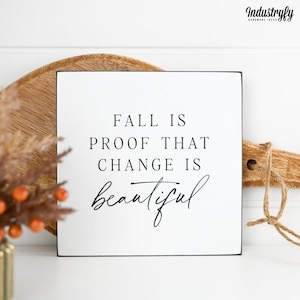 Landhaus Herbstdeko Schild | Fall is proof | Miniblock