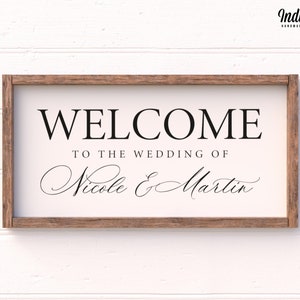 Personalized wedding picture | Welcome to the wedding
