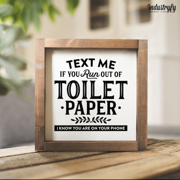 Landhaus Deko Schild Badezimmer | Toilet paper