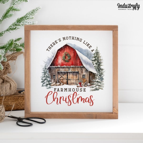 Landhaus Weihnachtsdeko Schild | Farmhouse Christmas