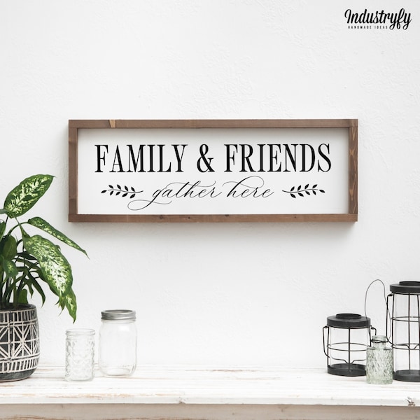 Landhaus Deko Schild | Family and Friends