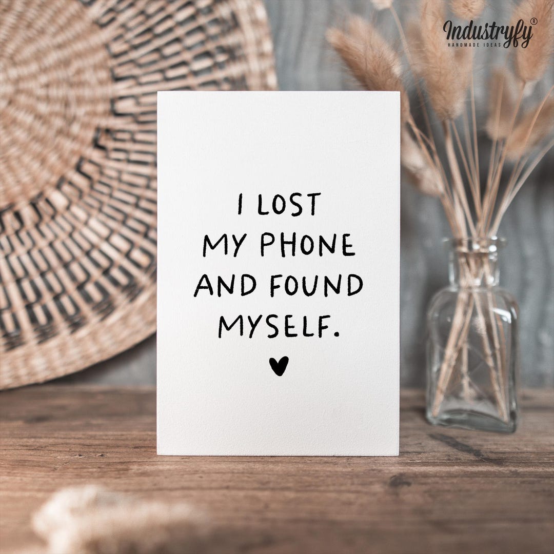 Mini Wooden Sign Mindfulness | I Lost My Phone and Found Myself ...