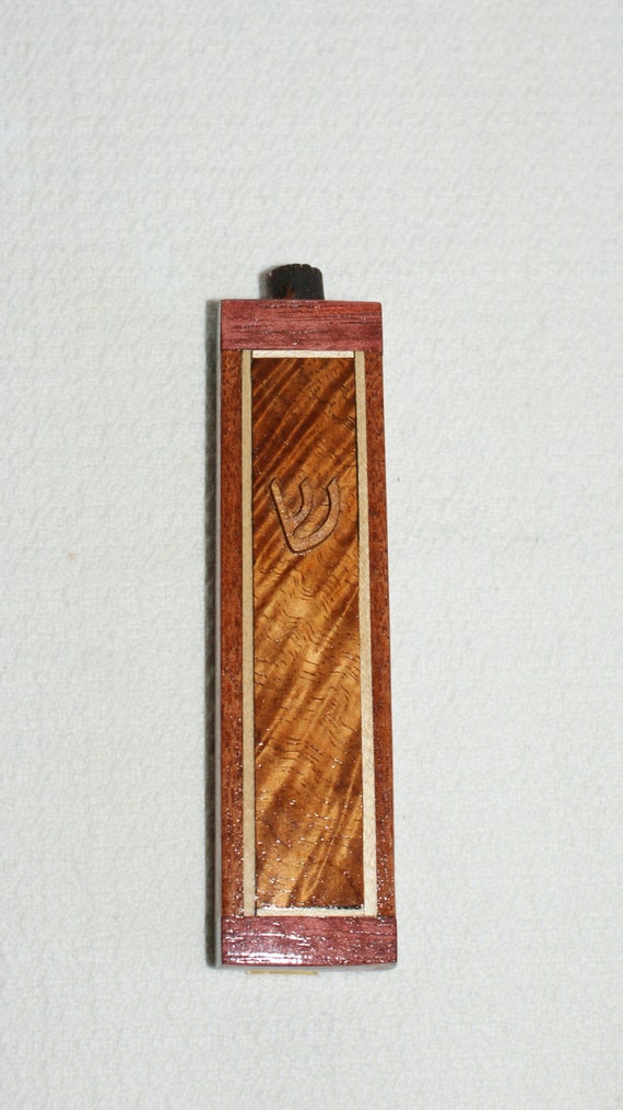 Handmade Wooden Mezuzah Case For Jewish Doorway Etsy