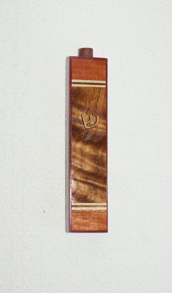 Handmade Wooden Mezuzah Case For Jewish Doorway Etsy