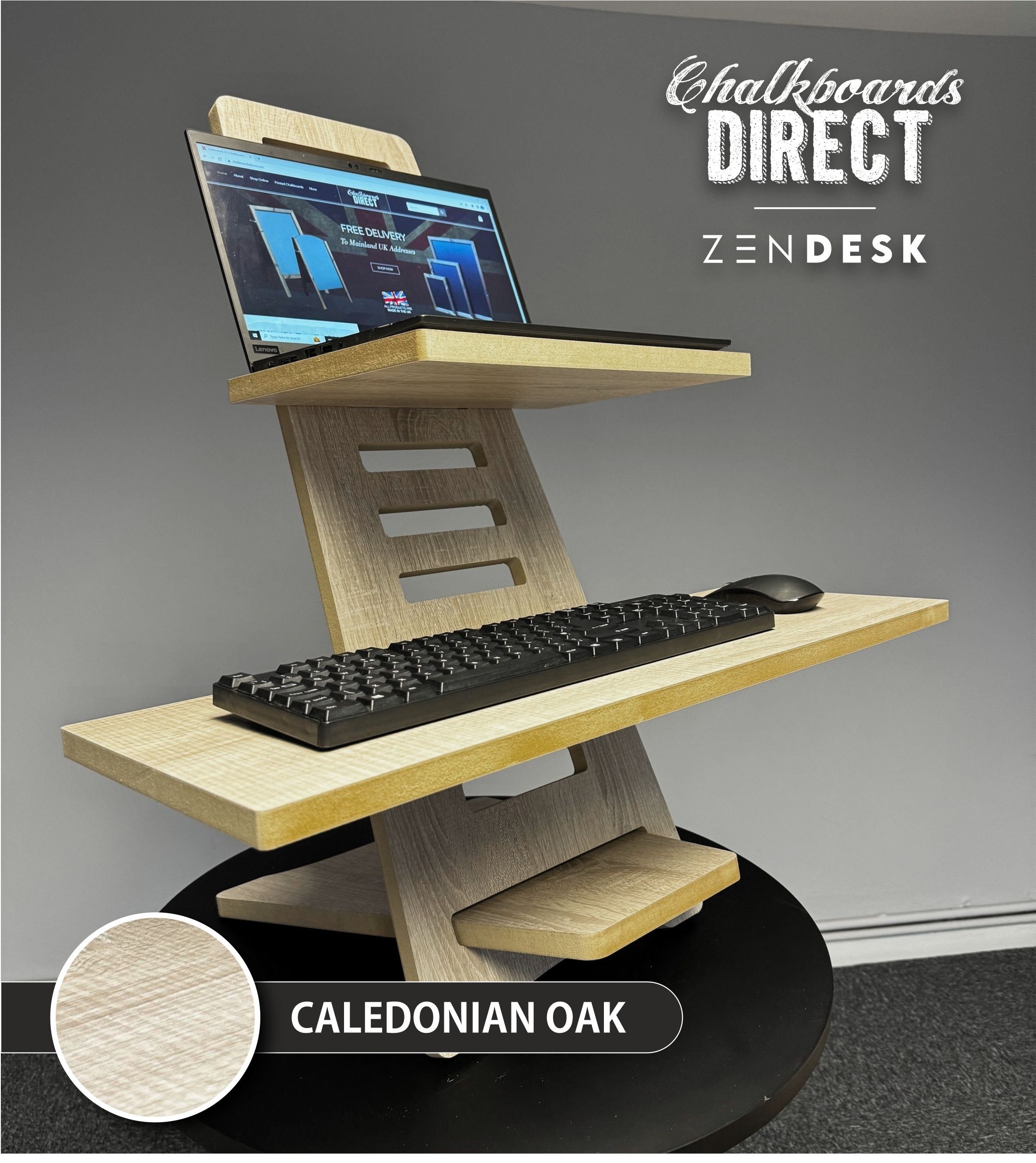 Zen Desk Standing Desk Home Office Stand up Laptop and Keyboard
