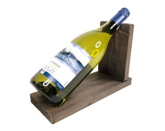 Wooden Wine Bottle Holder - Display your favourite bottle with this stylish display stand (BH-DO)