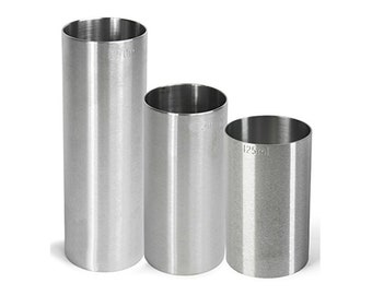 Wine Measures Set of 3 CE Government stamped Stainless Steel ideal for any Home Bar or Kitchen (LS) (PK1) Alcohol unit measure