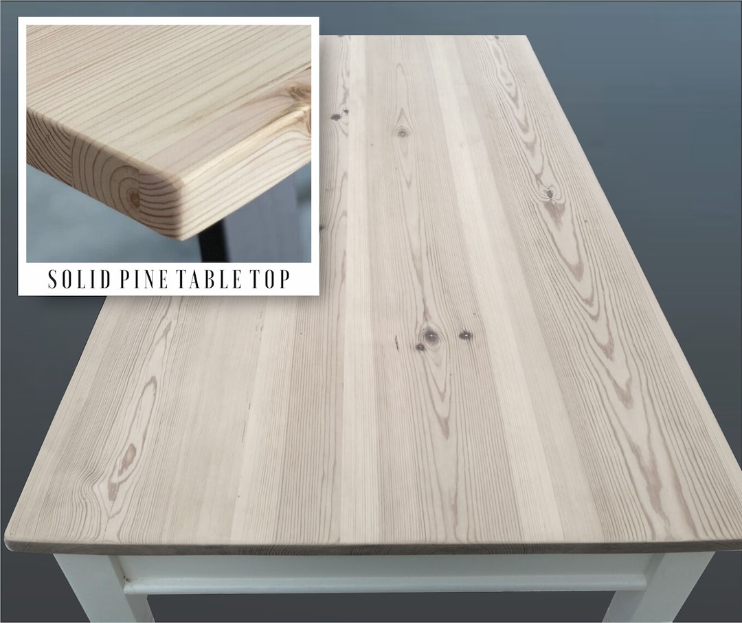 DIY Modern Scandi Style Solid Pine Table Top Unfinished Etsy UK