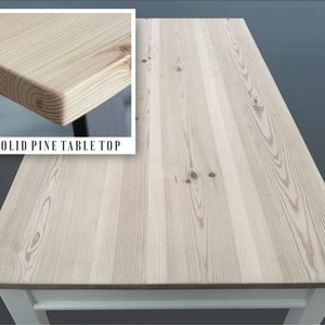 DIY Modern Scandi Style Solid Pine Table Top Unfinished