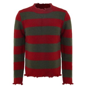 Freddy Krueger Sweater Costume Cosplay 