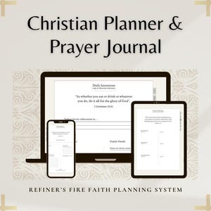Refiner's Fire Christian Growth System | Scripture Faith Journal and Planner (Digital Download)