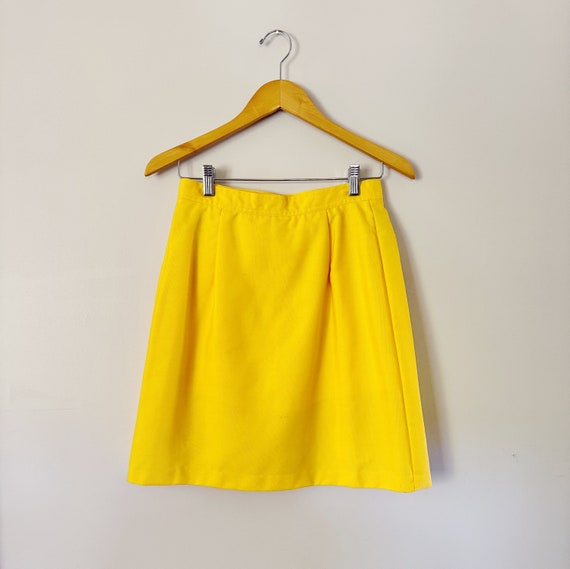 70s Sunshine Yellow Wrap Skort | Small - image 3