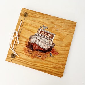 Travel Photo Album Handmade Wooden Gift Our Adventure Book 