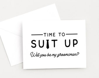 Groomsmen Proposal Groomsman Proposal Cards Will You Be My - Etsy