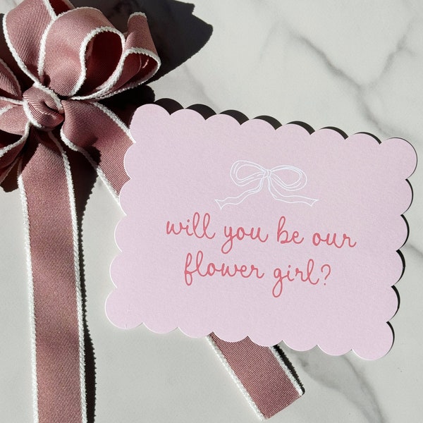 Flower Girl Proposal Card, Flower Girl Gift, Proposal Box, Will You Be My Flower Girl