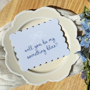 Something Blue Bridesmaid Proposal Card, Will You Be My Bridesmaid, Bridesmaid Gift, Bow, Blue Bridesmaid Box, Maid of Honor Card