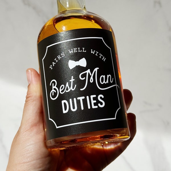 Groomsmen Proposal Whiskey Label, Best Man Proposal, Whiskey Label, Groomsman Wedding Day Gift, Whiskey Label, Best Man Gift, Whiskey Gift