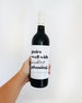 Engagement Gifts for Her, Engagement Gift Ideas, Engagement Party Gifts, Wedding Planning, Fiance, Wine Labels, Wine Bottle, Black White 