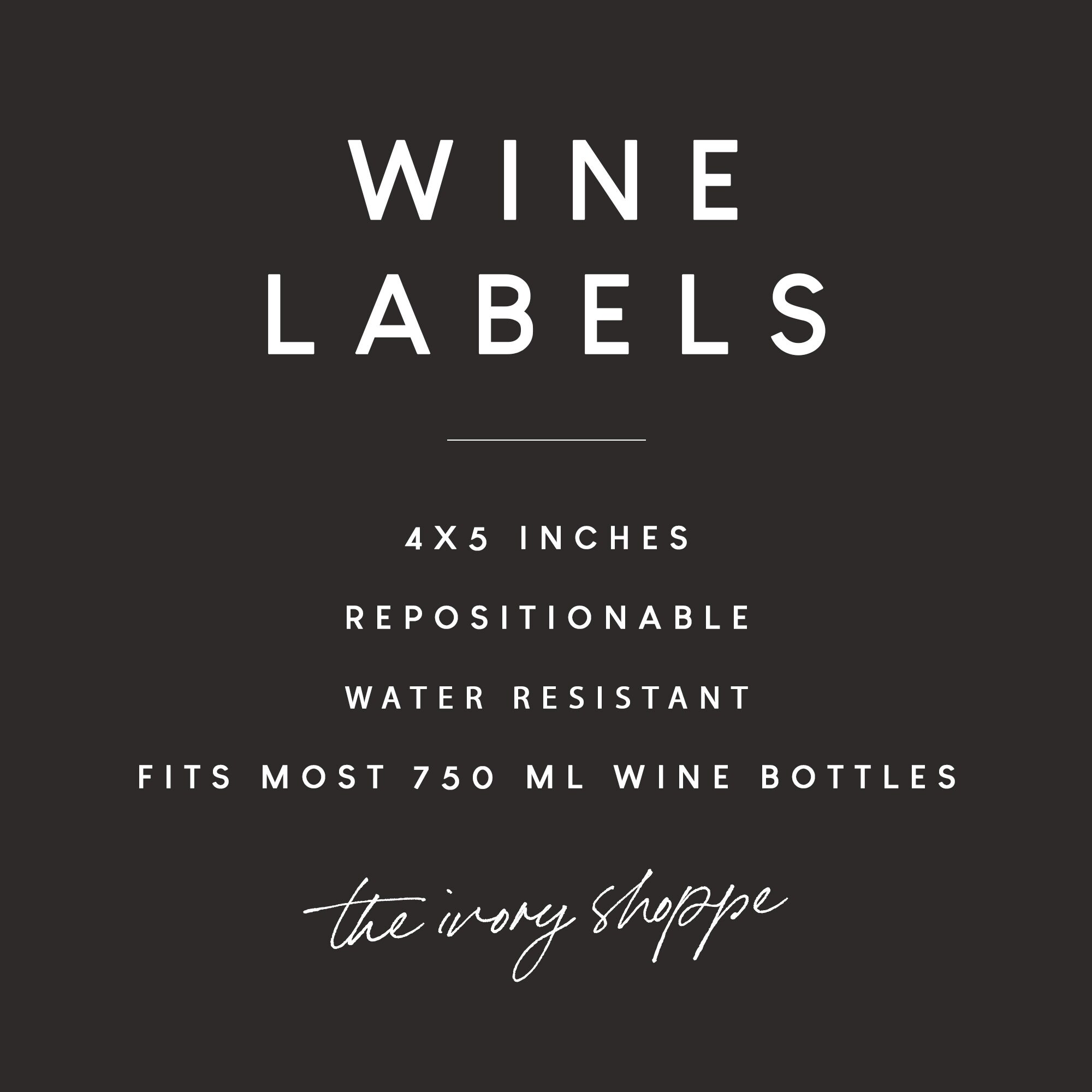 Custom Wine Labels Set of 8 Add Your Own Photo or Text Etsy