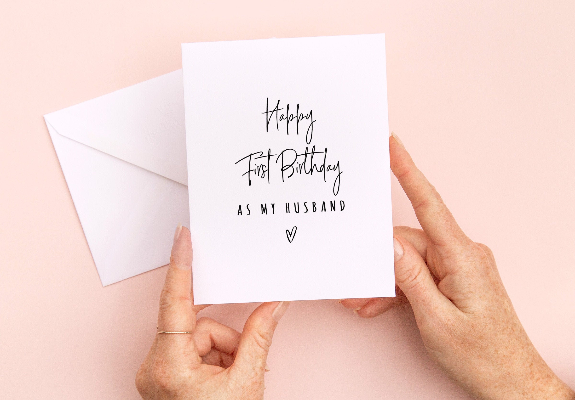 First Birthday as Husband, Birthday Card for Husband, Husband Birthda…