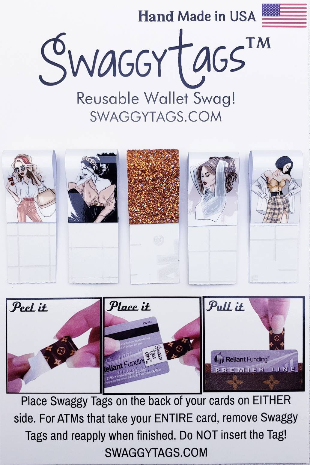 5 pack swaggy tags debit card grabber credit card pull tabs etsy 5 pack swaggy tags