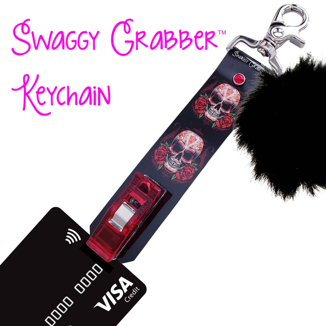 ORIGINAL Swaggy Grabber™ Card Grabber Keychain Debit Card Etsy