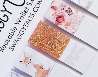 Etiquetas originales Swaggy, lengüetas para tirar de tarjetas de crédito, agarrador de tarjetas para cajeros automáticos de clavos largos, ezidtags, agarrador de tarjetas