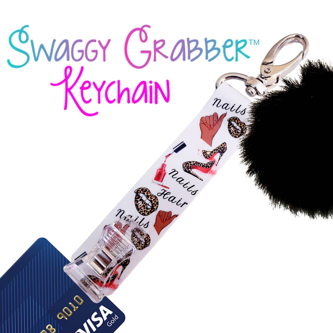 ORIGINAL Swaggy Grabber™ Card Grabber Keychain Debit Card Etsy