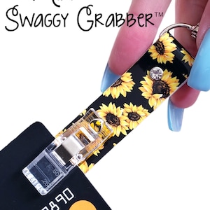 Originele Swaggy Grabber Card Grabber sleutelhanger voor lange nagels, sieradenhulpmiddel, armband- en kettinghouder, kaartgrijper, benzinepompgereedschap