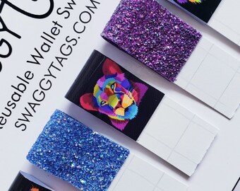 Etiquetas originales Swaggy, lengüetas para tirar de tarjetas de crédito, agarrador de tarjetas para cajeros automáticos de clavos largos, ezidtags, agarrador de tarjetas