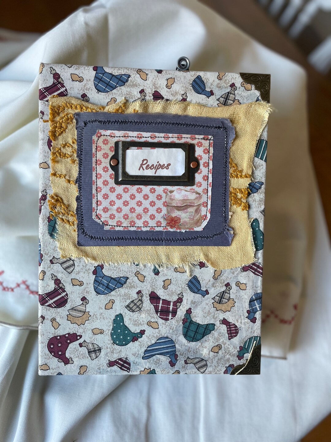 Handmade Hard Cover Retro Vintage Recipe Cookbook Junk Journal - Etsy