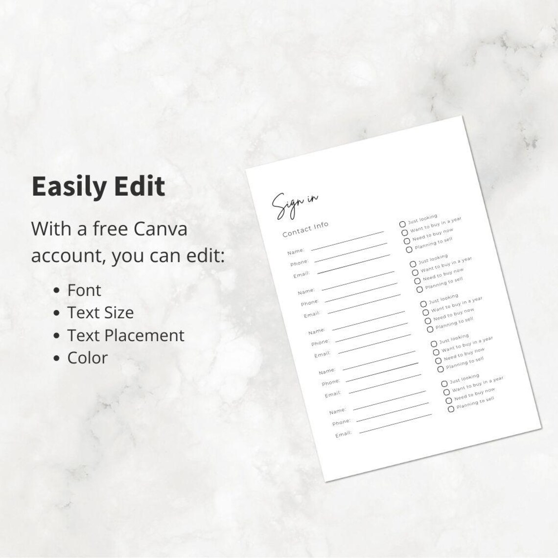 Real Estate Open House Printable Sign With Guest Sign-in Sheet Editable Welcome Sign Template - Etsy