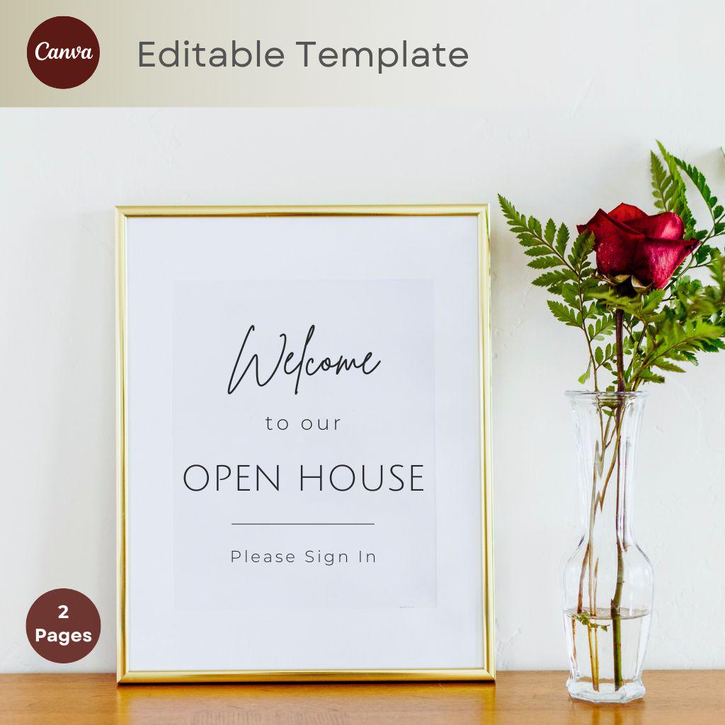 Real Estate Open House Printables