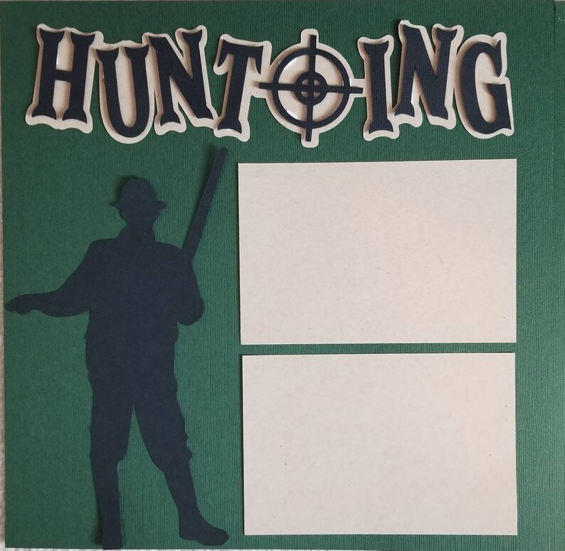 Hunting deer hunting scrapbook page kit scrapbook kit Etsy