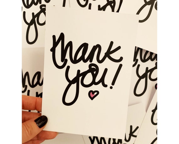 Thanks Postcard DIN A6