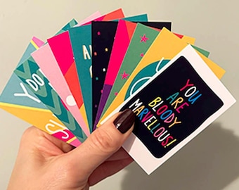 Mini Positivity Postcards: Inspirational Keepsake Cards