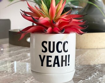 Succ Yeah - Punny Suckulentplanterare