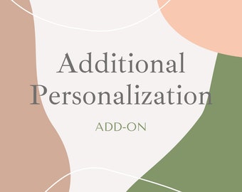 ADD-ON Personalization