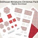 Dollhouse Miniatures Printable Christmas Pack Boxes Bags and Papers ...