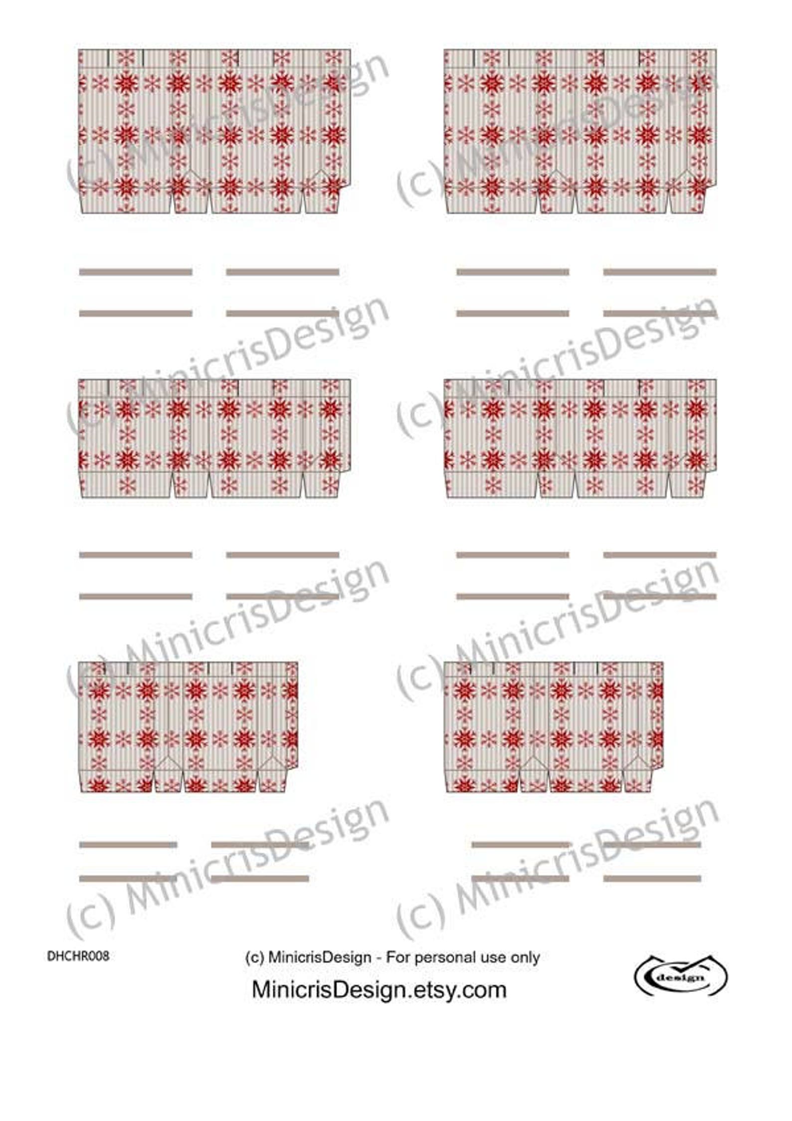 Dollhouse Christmas Printables