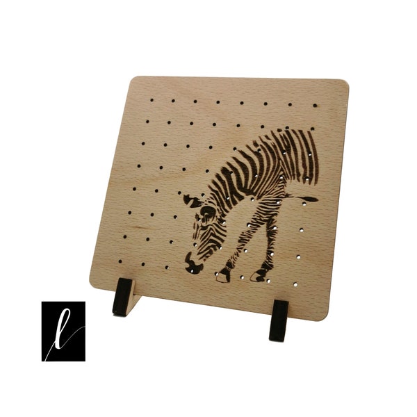 Ohrringhalter für 32 Paare, Schmuck Zebra-Ständer