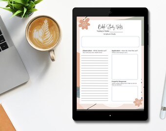 Digital Bible Study Notes | Bible Study | Bible Study Template