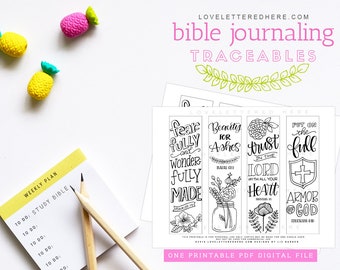 Bible Journaling Traceables|| Bible Illustration Templates|| Bible Journaling Tools|| Bible bookmark||Bible Journaling templates