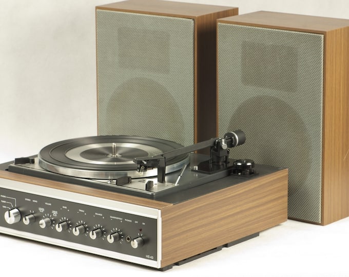 Dual 1215 Turntable With Dual HS43 Amplifier, Complete With