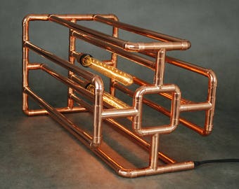 Handmade Copper Cage Lamp – Industrial Dimmer Light