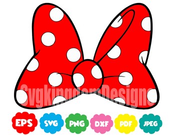 Download Free Minnie Bow Svg Minnie Tie Minnie Mouse Svgdisney World Etsy SVG Cut Files