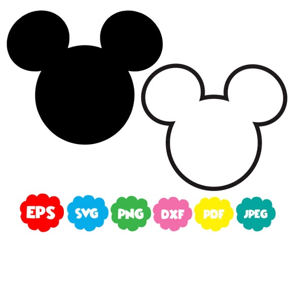 Mickey Mouse Outline Images The Best Original Gemstone