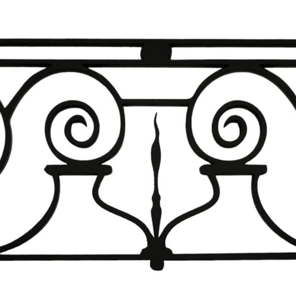 1:12 scale Wrought Iron Decorative Miniature Balcony/Hand/Fence/Railing