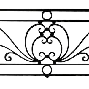 Decorative Wrought Iron Miniature Balcony/Hand/Fence/Railing/bed headboard/doors/many possibilities